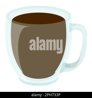 Glass mug with saucer. Clear cappuccino, latte coffee cup. Stylish  restaurant glassware set mock up. Heat drink realistic transparent  dishware. Englis Stock Vector Image & Art - Alamy
