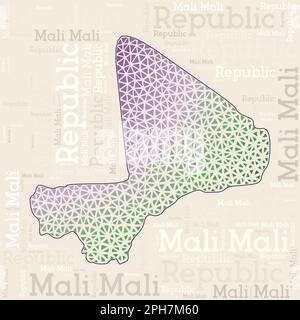 Languages In Mali an illustration of different name tags Stock Photo - Alamy