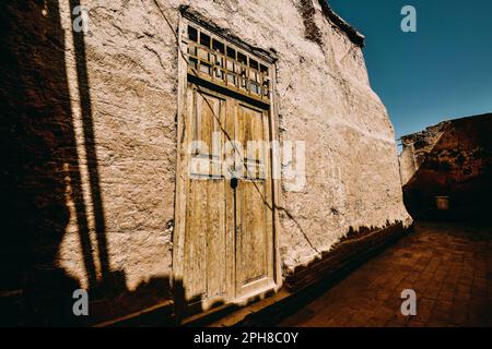 The Folk Houses on Hathpace in Kashgar, Xinjiang are very precious historical and cultural assets. Stock Photo