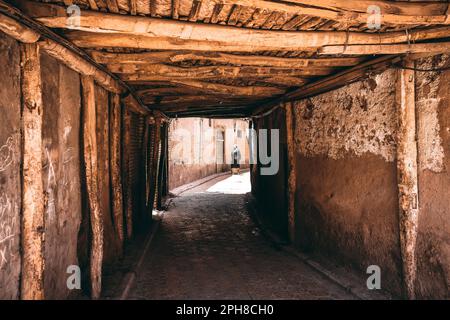 The Folk Houses on Hathpace in Kashgar, Xinjiang are very precious historical and cultural assets. Stock Photo