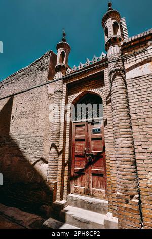 The Folk Houses on Hathpace in Kashgar, Xinjiang are very precious historical and cultural assets. Stock Photo