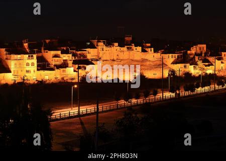 The Folk Houses on Hathpace in Kashgar, Xinjiang are very precious historical and cultural assets. Stock Photo