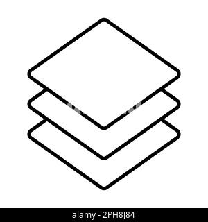 Layers icon vector for graphic design, logo, website, social media, mobile app, ui illustration Stock Vector