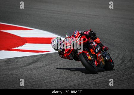 Portimao, Portugal. 24th Mar, 2023. PORTIMAO, ALGARVE, PORTUGAL - MARCH 24: Enea Bastianini of Italy competes with their Ducati Lenovo Team during the MotoGP Free Practice at Autodromo Internacional do Algarve on March 24, 2023 in Portimao, Algarve, Portugal. (Photo & copyright Octavio PASSOS/ATP images) (PASSOS Octavio/ATP/SPP) Credit: SPP Sport Press Photo. /Alamy Live News Stock Photo