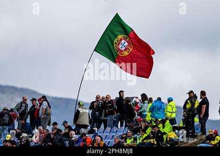 Portimao, Portugal. 24th Mar, 2023. PORTIMAO, ALGARVE, PORTUGAL - MARCH 24: Fans during the MotoGP Free Practice at Autodromo Internacional do Algarve on March 24, 2023 in Portimao, Algarve, Portugal. (Photo & copyright Octavio PASSOS/ATP images) (PASSOS Octavio/ATP/SPP) Credit: SPP Sport Press Photo. /Alamy Live News Stock Photo