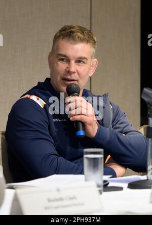 Hong Kong, China. 27th Mar, 2023. HONG KONG, HONG KONG SAR, CHINA: OCTOBER 29th 2022. Press conference to launch the 35th Hong Kong 10's Rugby tournament in Hong Kong football Club Causeway Bay, Hong Kong. Nick Easter, Former Harlequins and England international player. Alamy Stock Image/Jayne Russell Credit: Jayne Russell/Alamy Live News Stock Photo