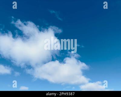 Blue sky and white clouds in the sky Stock Photo