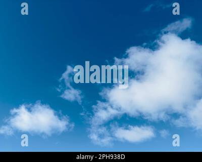 Blue sky and white clouds in the sky Stock Photo