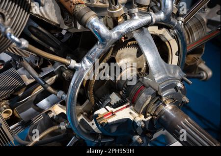 Classic Vintage Old Time Gas Pump Face, a bit worn out Stock Photo - Alamy