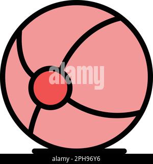 Water ball icon. Outline Water ball vector icon for web design isolated on white background color flat Stock Vector