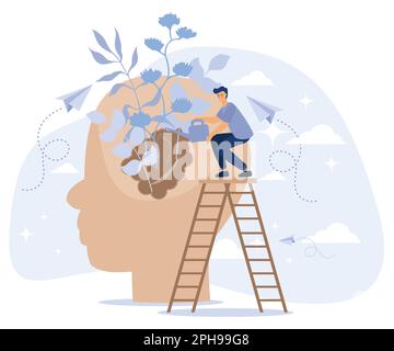Personal growth concept. self development. flat vector modern illustration Stock Vector