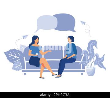 workers are sitting at the negotiating table, vector collective thinking and brainstorming, company information analytics, flat vector modern illustra Stock Vector