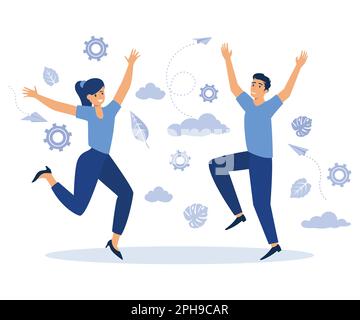 gender equality, equal treatment male and female in society and business. fair opportunities for different genders. flat vector modern illustration Stock Vector
