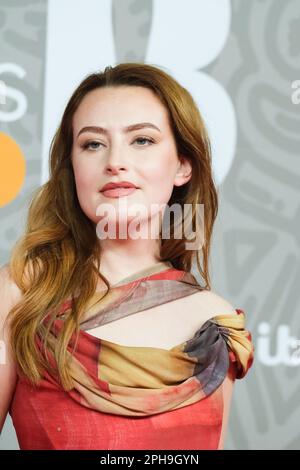 Amelia Dimoldenberg attending the Brit Awards 2023 at the O2 Arena