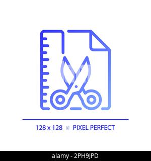 DIY STEM pixel perfect gradient linear vector icon Stock Vector