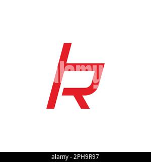letter tr abstract geometric logo vector Stock Vector