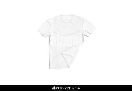 Blank White Wrinkled Tshirt Mock Up Different Views Stock Photo - Download  Image Now - iStock