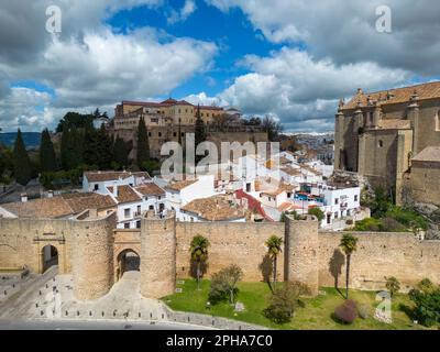 view of the monumental city of Ronda in the province of Malaga, Spain. Stock Photo