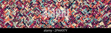 Color Diamonds illusion background generative pattern illustration Stock Vector