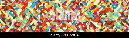 Color Diamonds illusion background generative pattern illustration Stock Vector