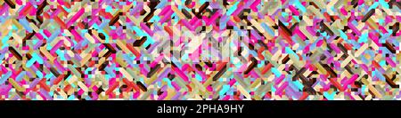 Color Diamonds illusion background generative pattern illustration Stock Vector