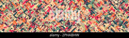 Color Diamonds illusion background generative pattern illustration Stock Vector