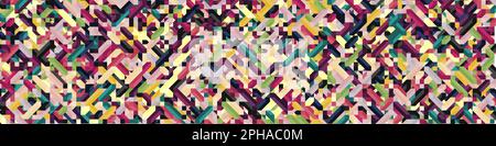 Color Diamonds illusion background generative pattern illustration Stock Vector