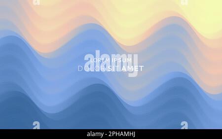 Water surface. Blue abstract background. Vector illustration for design. Stock Vector