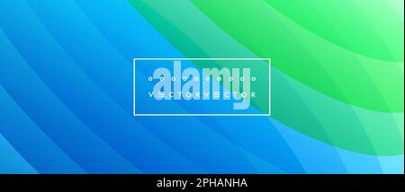 Abstract wavy background with dynamic effect. Modern screen design for mobile app and web. 3d vector illustration for brochure, banner, flyer or prese Stock Vector