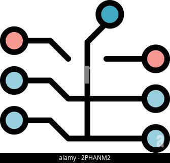 vector outline design blockchain proof of stake algorithm ...