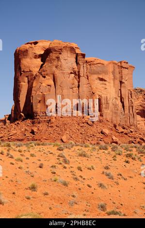 Desolate Monument Valley north east Arizona Navajo Nation USA Stock ...