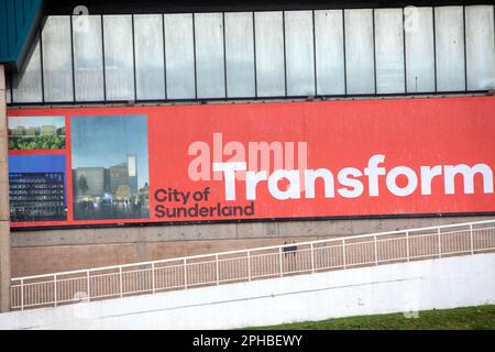 The City of Sunderland.   A new regional mayor is set to be elected in May 2024 under a £4.2bn devolution deal for the North East.. The figurehead would lead a mayoral combined authority stretching across Northumberland, Tyne and Wear, and County Durham.  The current North of Tyne mayor is Jamie Driscoll. Stock Photo