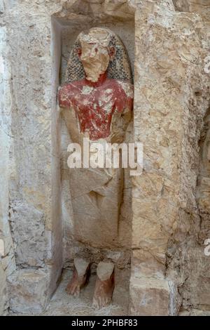 Tomb of Djehuty known as TT11, Dra Abu el-Naga, Luxor Egypt Stock Photo