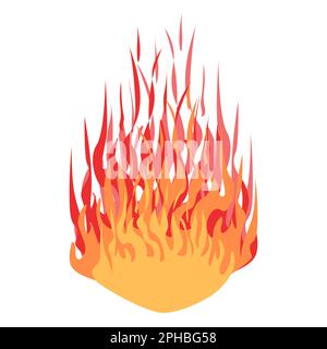 Vector Cartoon Big Fire Flame PNG Images