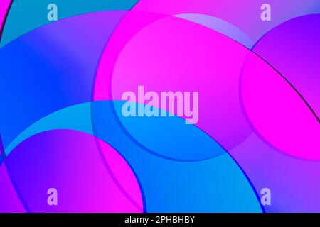 Abstract colourful background with fluid color shapes orange, blue and purple - stock illustration Stock Photo