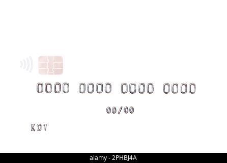 credit card  white mockup for design purpose Stock Photo