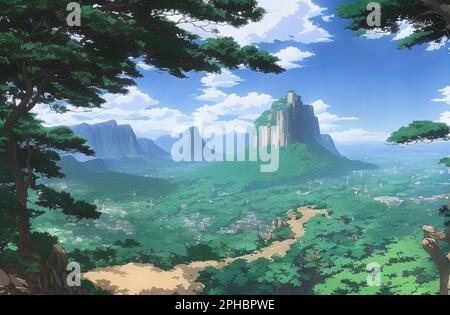 Anime Forest Scenery (Page 1), Cool Anime Forest HD wallpaper | Pxfuel