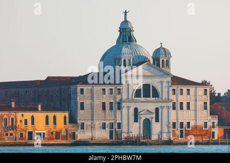 Catholic Church on Giudecca island in Venice Italy . Chiesa di Santa Maria della Presentazione Stock Photo