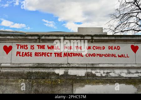 National Covid Memorial Wall , London, UK Stock Photo