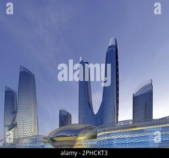 3d render of exterior view of buildings Stock Photo