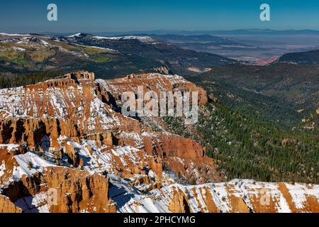 Cedar Breaks National Monument in Winter, Utah Stock Photo