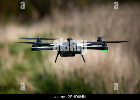 The GoPro Karma drone in flight Stock Photo