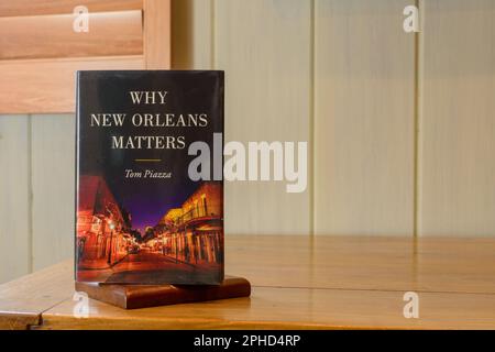 NEW ORLEANS, LA, USA - MARCH 27, 2023: Front cover of 'Why New Orleans Matters,' a book by Tom Piazza