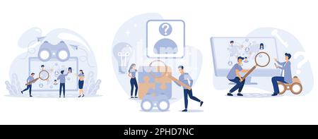 Detective agency. Private detective solving crime and search criminals. Searching evidences. Investigation board with photos, notes and map attached, Stock Vector
