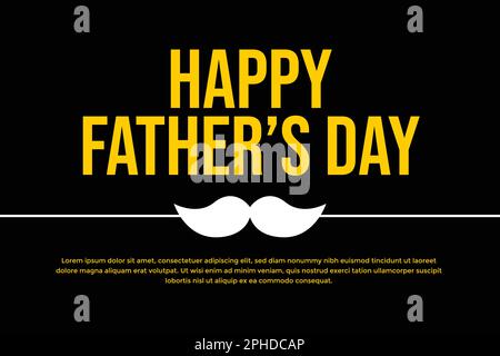 Happy Fathers Day bow tie typography banner. Father's day sale promotion calligraphy poster with doodle necktie and divider sketch line. Vector Stock Vector