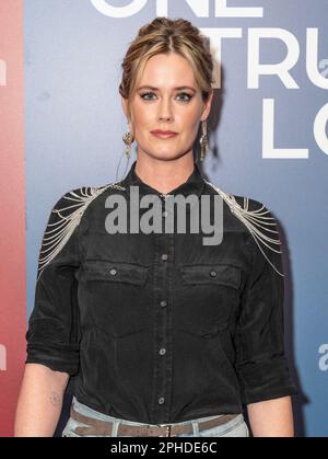 Abigail Hawk attends premiere of One True Loves in The Whitby Hotel in