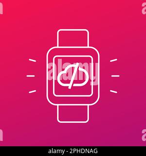 disconnect from server or cloud vector icon Stock Vector