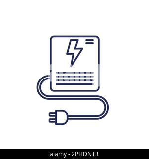 UPS, an uninterruptible power supply line icon Stock Vector