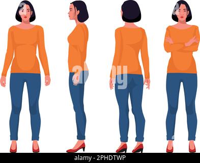 Female Fashion Figures: Side View Poses - YouTube