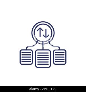 case priority line icon, vector design Stock Vector